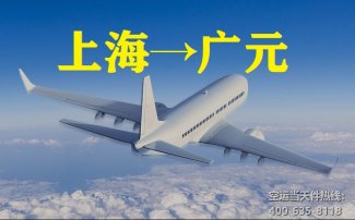 上海到廣元空運